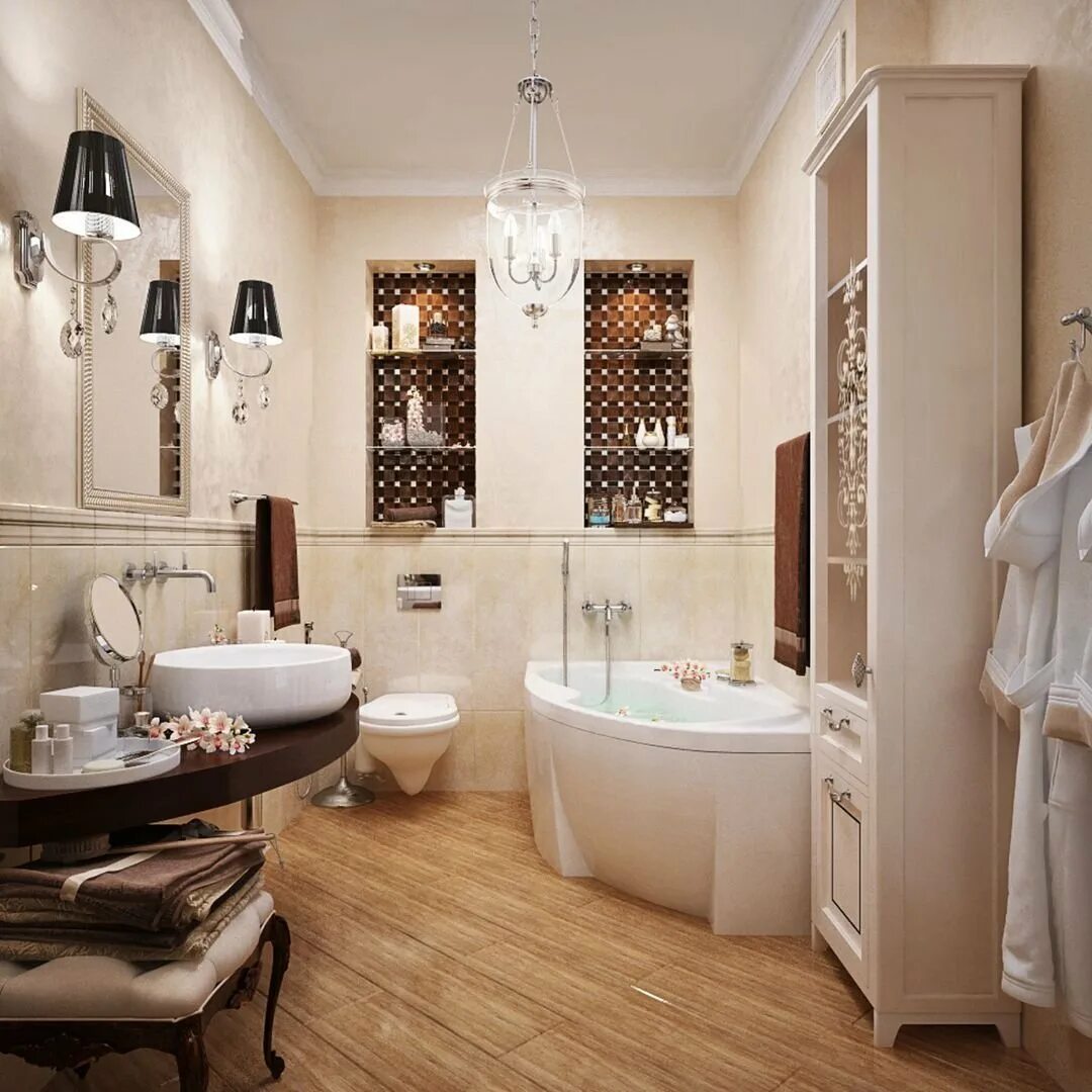 Ванная интерьер. Интерьер ванный комнат. Интерьер ванной в классическом стиле. Ванна в стиле современная классика.