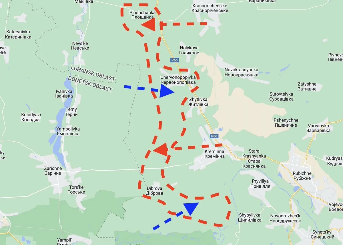 Кременная на карте луганской