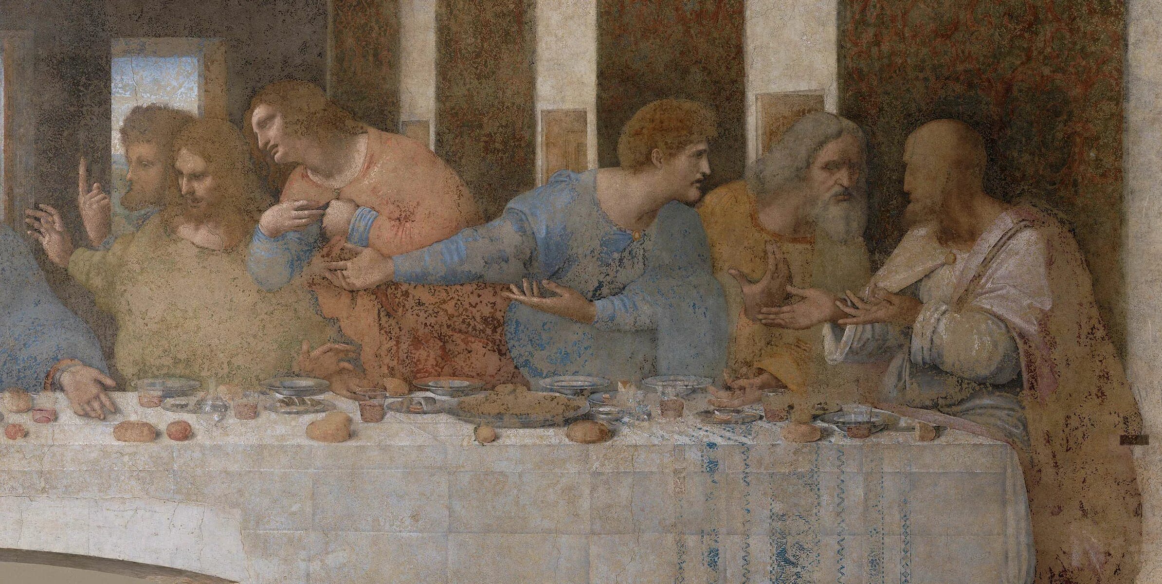 Да винчи вечеря. Тайной вечери Леонардо да Винчи. Леонардо да Винчи «Тайная вечеря» 1495–1498.. Фреска Тайная вечеря Леонардо. Картина да Винчи Тайная вечеря.