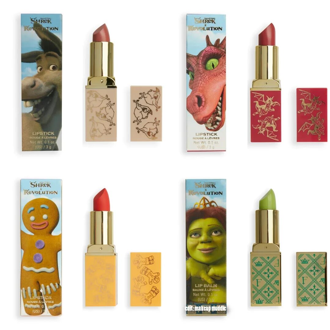 Адвент календарь makeup revolution shrek. Косметика шрек. shrek revolution косметика. коллекция косметики шрек и революшен. revolution x shrek.