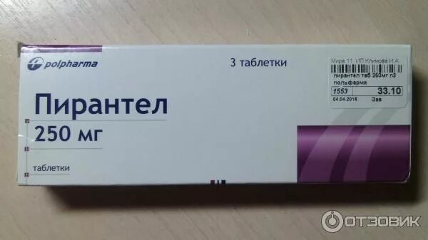 Купить Пирантел таб. 250мг № 3 таб. 250мг № 3 - наличие в аптеках СПБ Аптека Лек