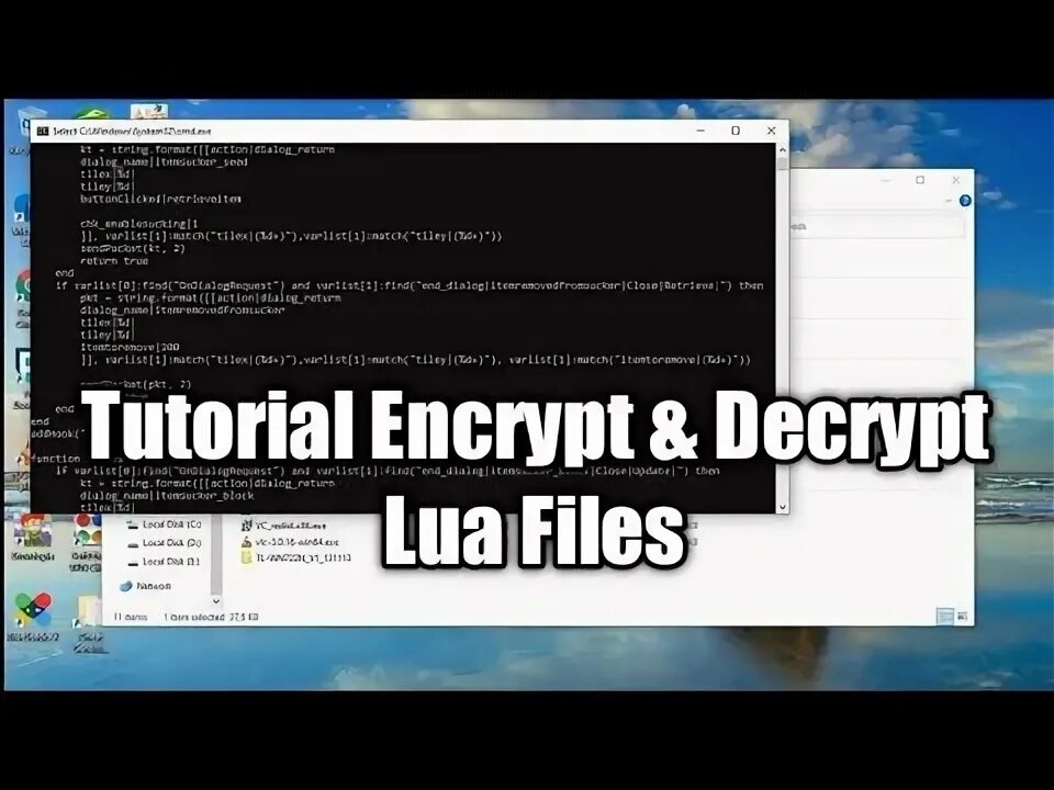 Файл LUAC. Как из LUAC файла сделать lua файл. Encrypt script