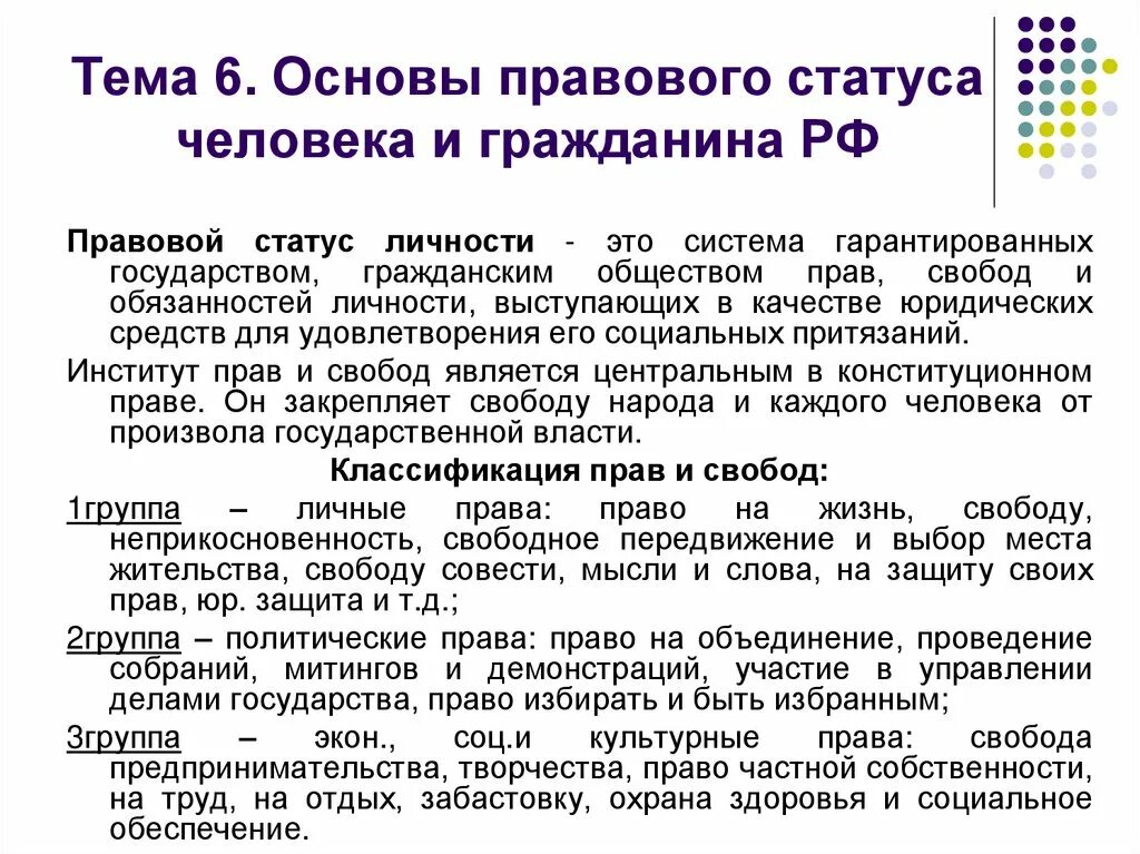 Уровни статусов личности. Правовой статус человека и гражданина. Основы правового статуса человека и гражданина в РФ. Основы правового положения человека и гражданина. Понятие основ правового статуса человека и гражданина.