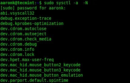 Checking kernel