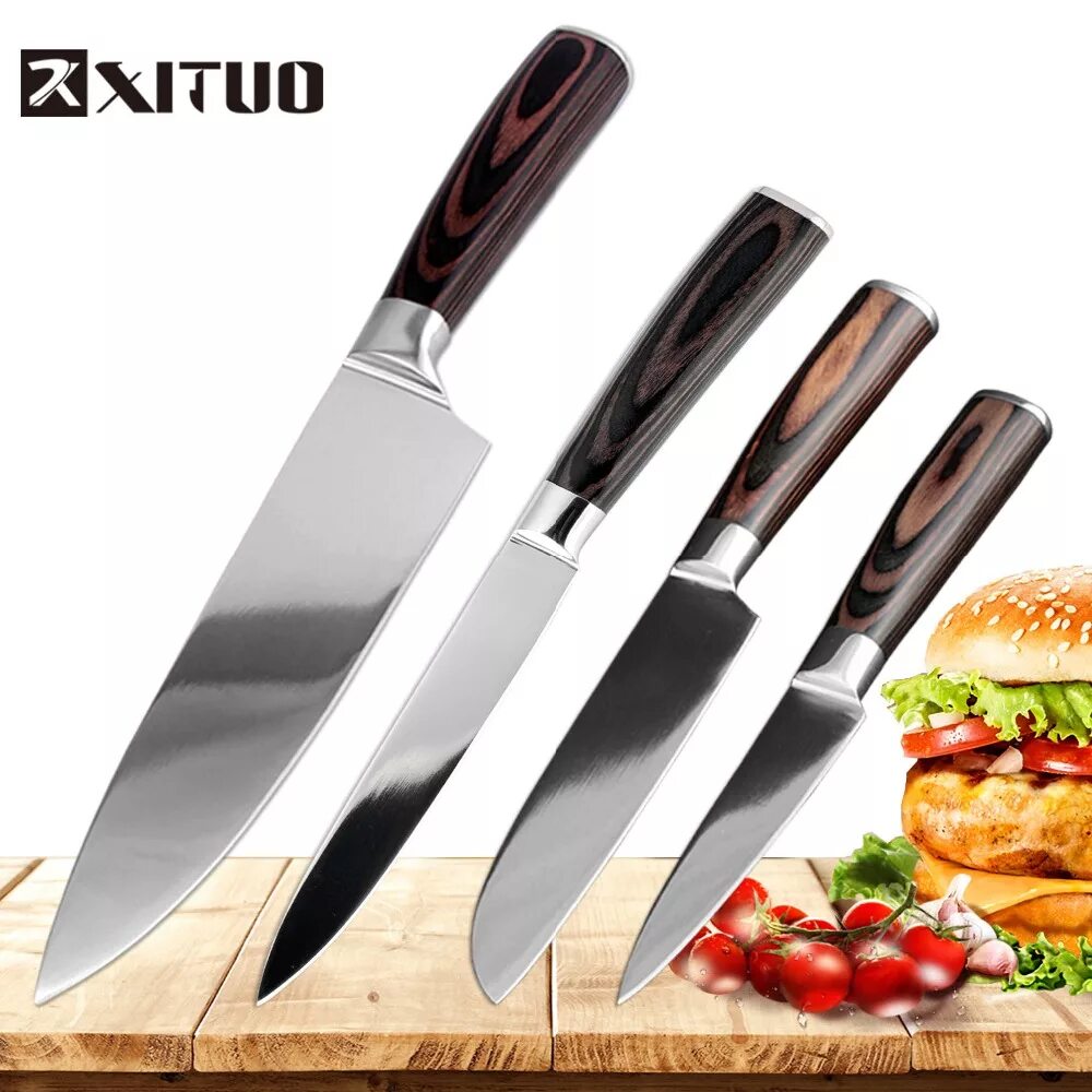 Недорогие кухонные ножи. Нож Kitchen Cooking Knife Япония. Нож кухонный “Stainless Steel” 2386. Kitchen Chef Knives Set 7cr17. XITUO 8-дюймовый шеф-нож.