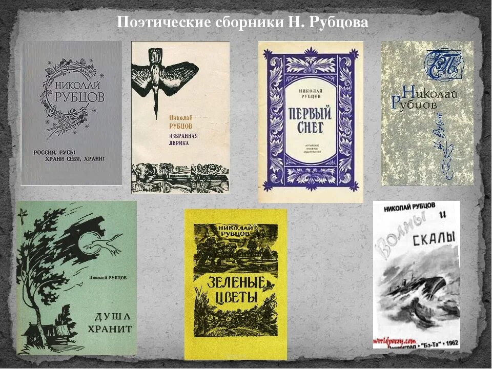 Сборник произведений поэта. Сборник стихов Николая Рубцова. Первые книги Рубцова.