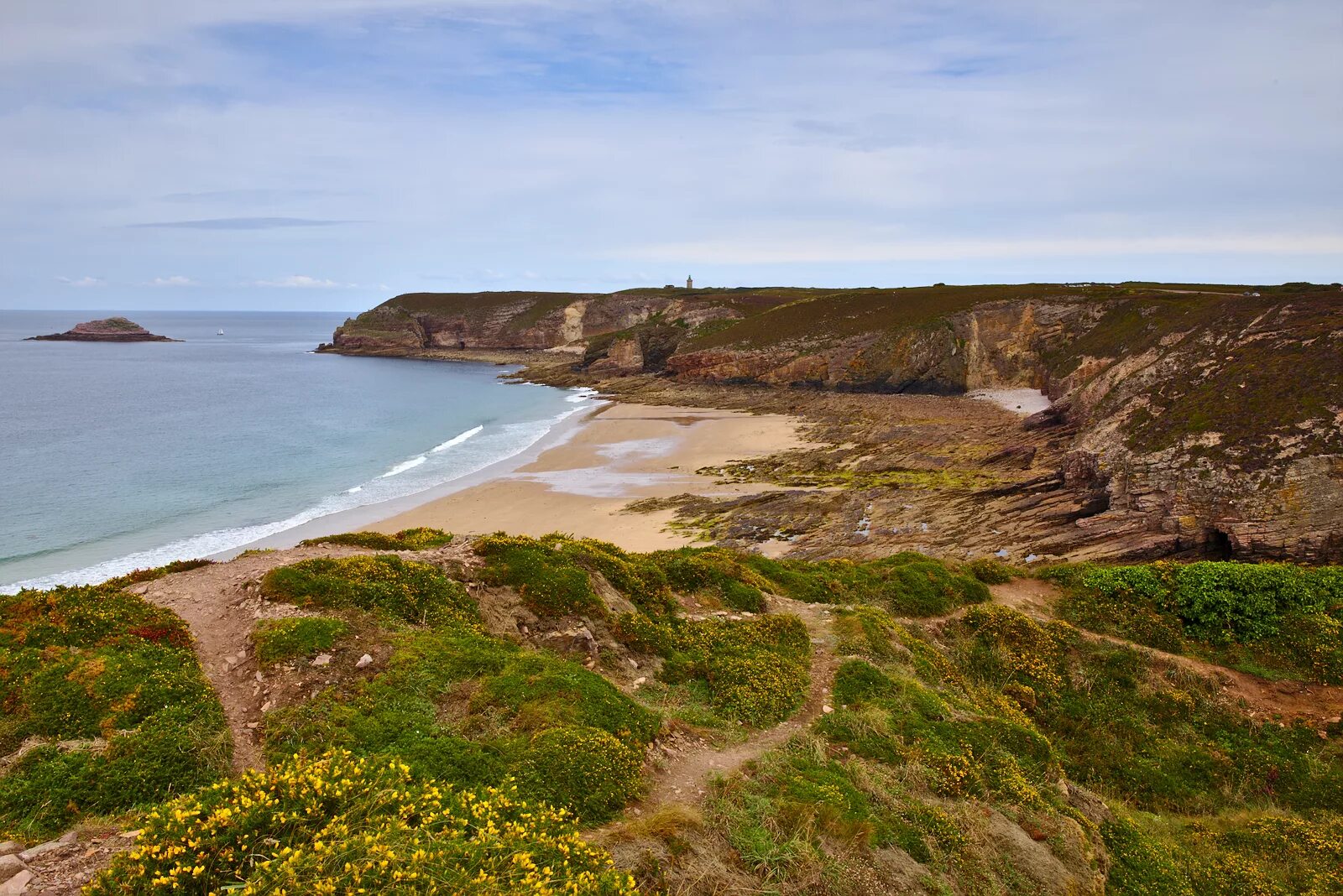 Мыс Фреэль Бретань. Франция кап-Фреель. Cap Frehel. Coast country