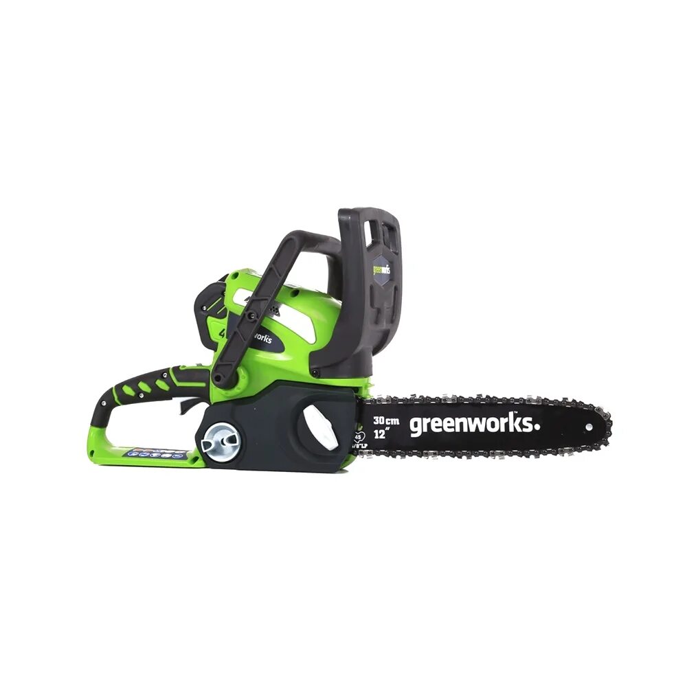 GREENWORKS пила аккумуляторная 40v. G40cs30 GREENWORKS. Бензопила Гринворкс. Аккумуляторная цепная пила Гринворкс.