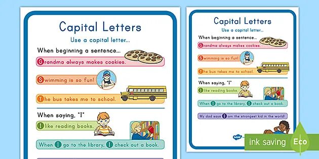 Don t use capital letters. Правило using Capital Letters. Capital Letters Rule. When we use Capital Letters. We use Capital Letters правило.