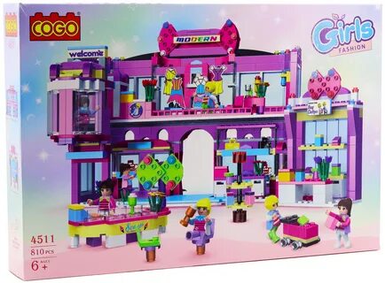 Конструктор COGO "Модная девушка, Торговый центр", легосовместимы...