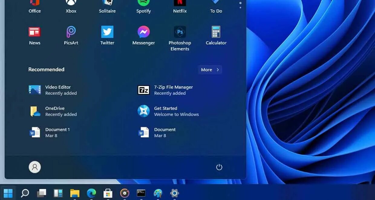 Uefi виндовс 11. Виндовс 11 закругленный пуск.