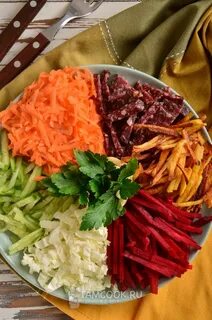 Салат жареная картошка свекла морковь