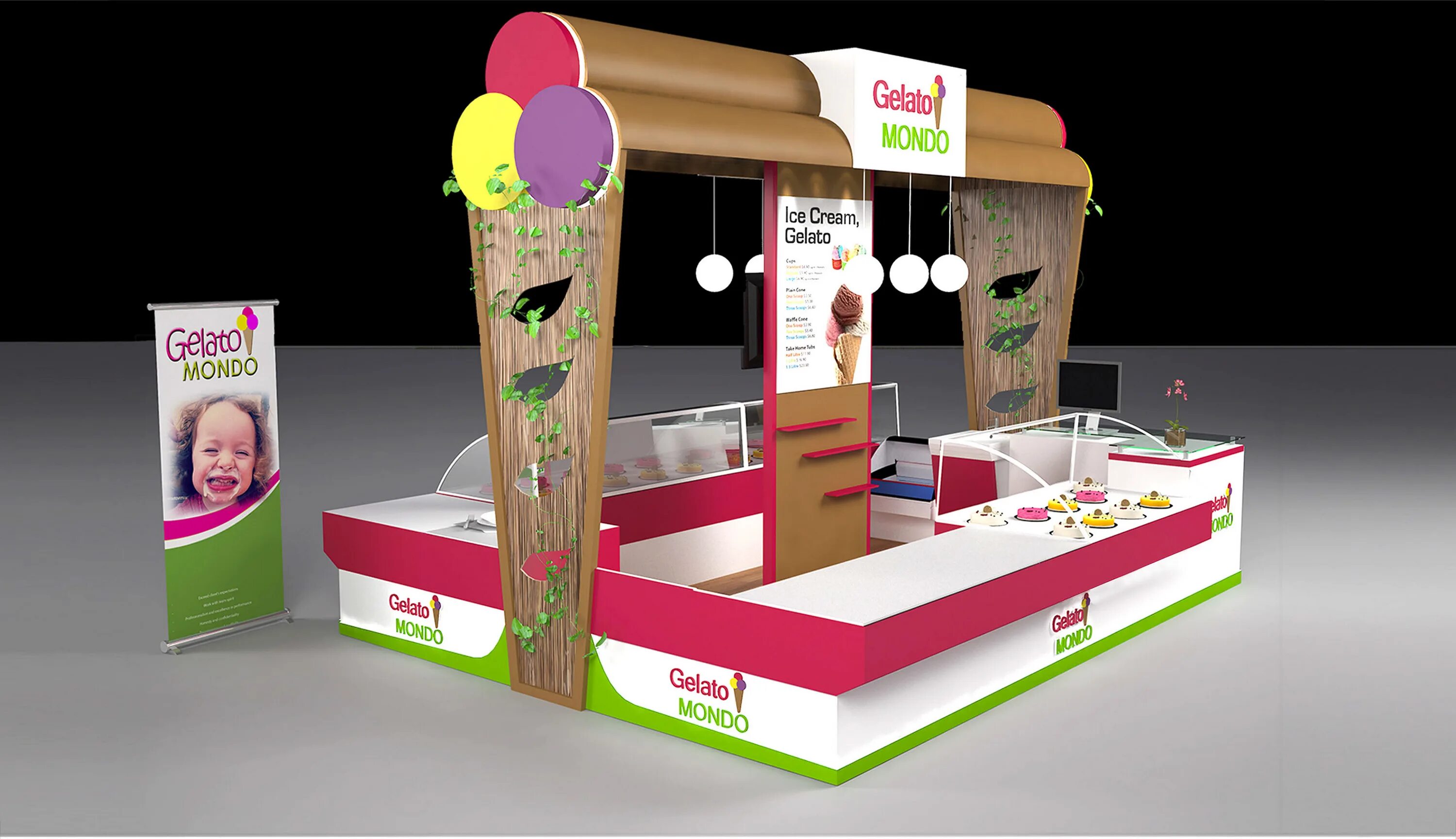 Стенд айс. Мороженое стенд. Ice Cream Kiosk. Ice Cream Kiosk Design. Стенд с мороженым.