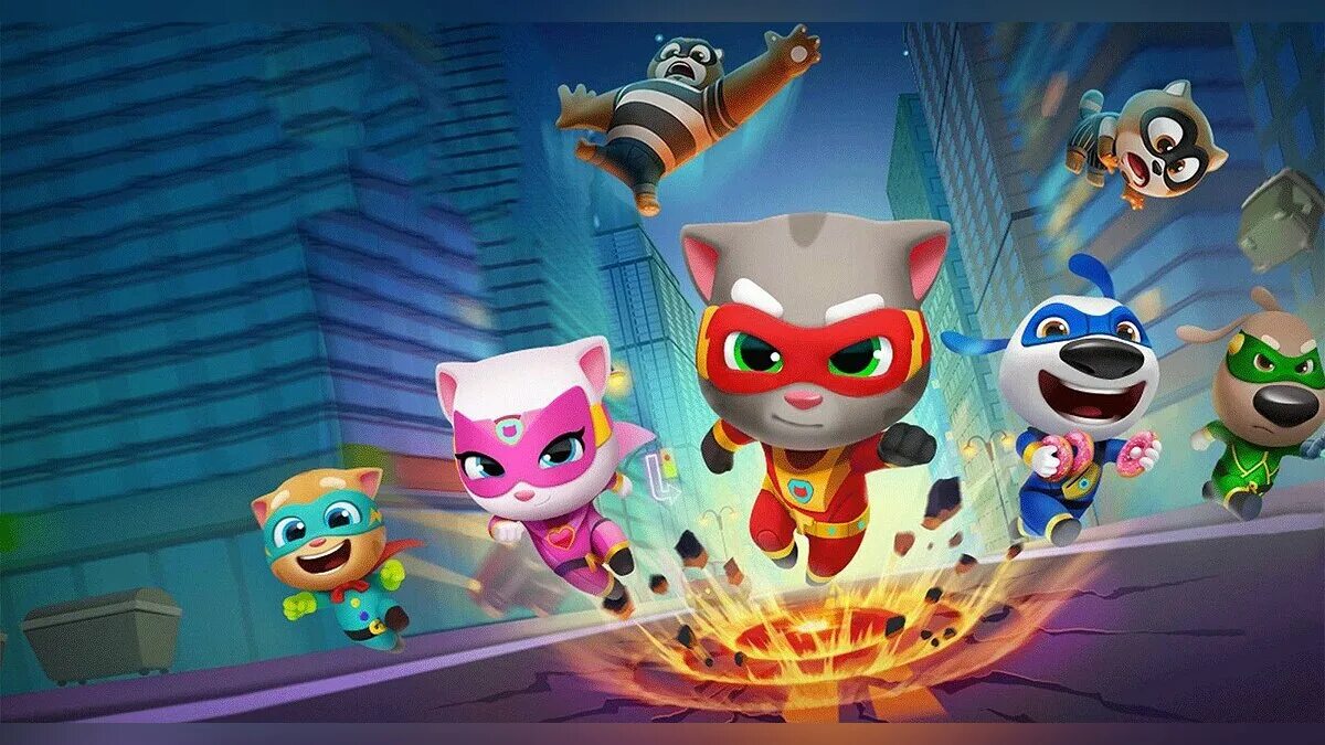 Tom hero dash. Talking Tom Hero Dash. Талкинг том Hero Dash. Том Супергерой Джинджер. Talking Tom Hero Dash герои.