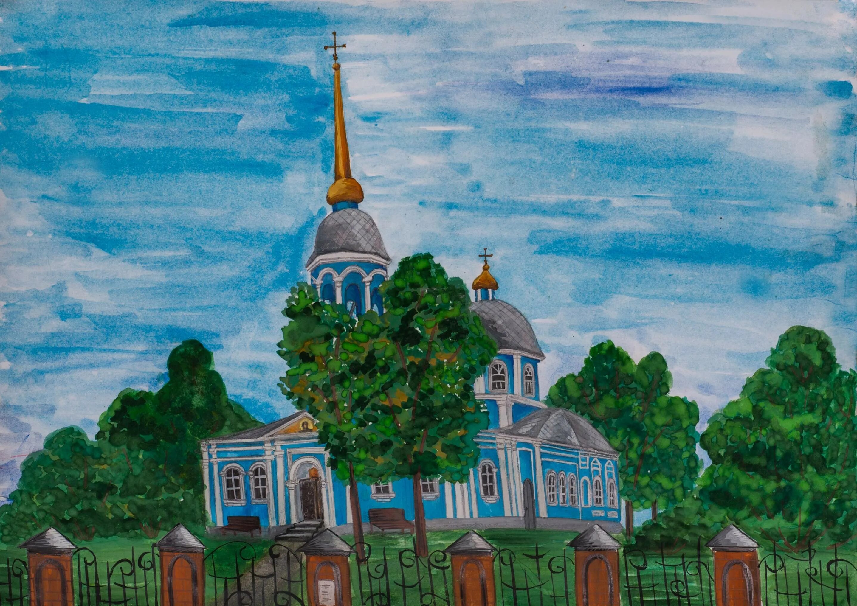 Рисунок церкви. Введенский храм Курск рисунки. Курск Преображенский храм рисунок. Любимый храм. Церковь рисунок для детей.