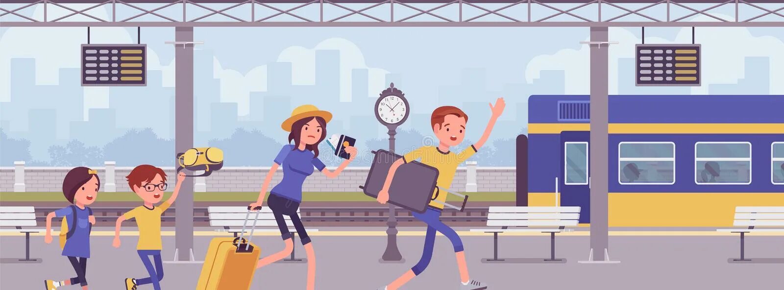 Train hurry. Бегущие пассажиры. спешит на поезд. девушка спешит на электричку рисунок. miss the train.