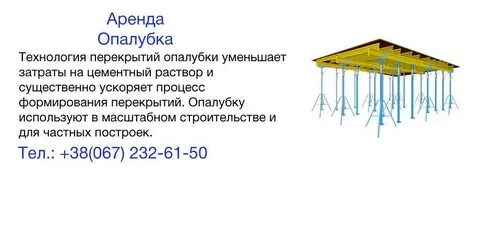 Опалубка перекрытия размеры