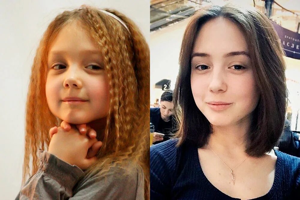 В детстве выросла девица
