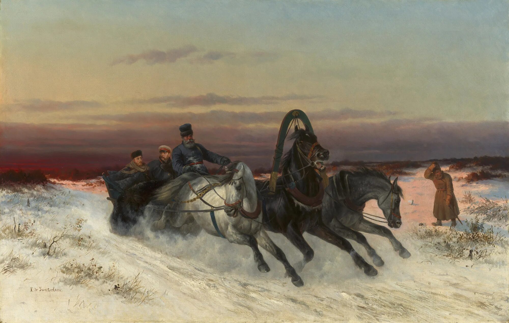 Романсах ямщики. Сверчков тройка 1888.