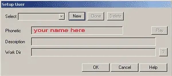 Setup user