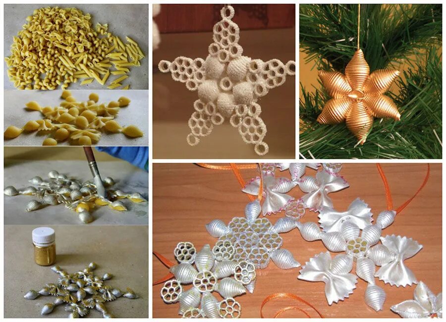 Новогодняя игрушка из макарон. Игрушка на елку из макарон своими руками. Елочные украшения из макарон. Ёлочные игрушки своими руками из макарон. Необыные ёлочные игрушки.