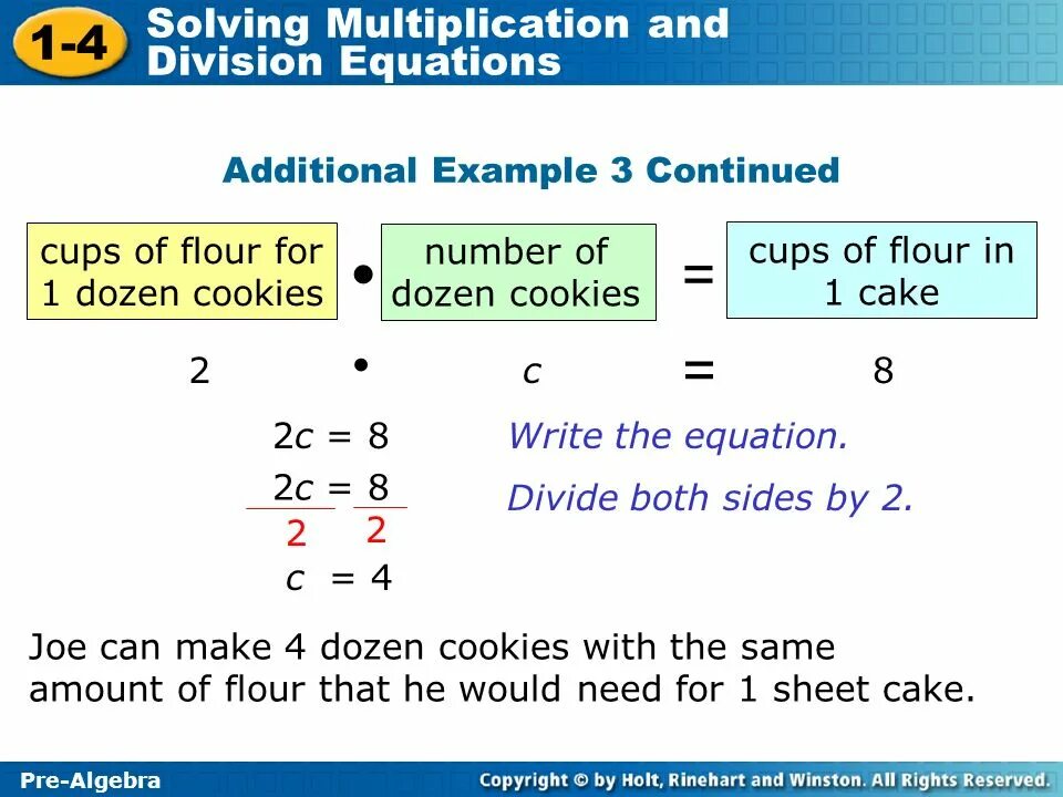 To resolve examples
