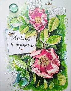 Рисунки маркерами на день рождения маме