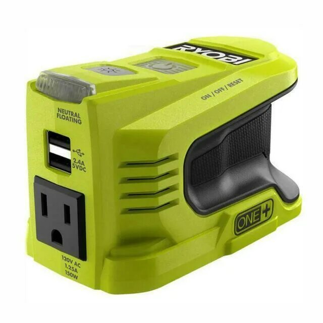 Ryobi one купить. Ryobi ryi150bg 150-Watt Powered Inverter. Энергокомплект Ryobi rc18120-150 one+. Инвентор Риоби 150w. Ryobi one+ 9ah.