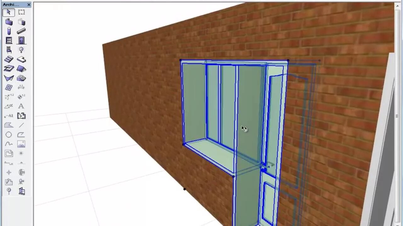 Archicad стены