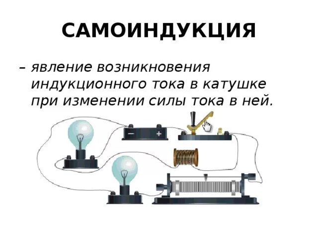 Самоиндукция явление возникновения индукционного тока в. Самоиндукция и Индуктивность 9 класс физика. Индукционного тока в катушке при изменении силы тока в. Возникновение индукционного тока в катушке при изменении. Явление самоиндукции при изменении