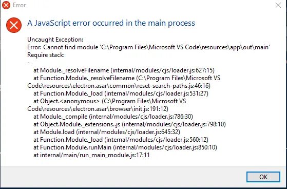 Ошибка JAVASCRIPT Error occurred in the main process. A JAVASCRIPT Error occurred in the main process как исправить. Фейсит JAVASCRIPT Error. FACEIT ошибка JAVASCRIPT. Error script compilation