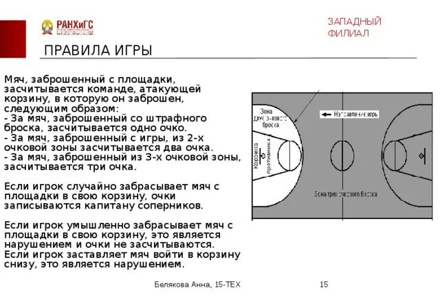 Сколько забивают в баскетболе