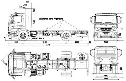 Мерседес 814 размеры
