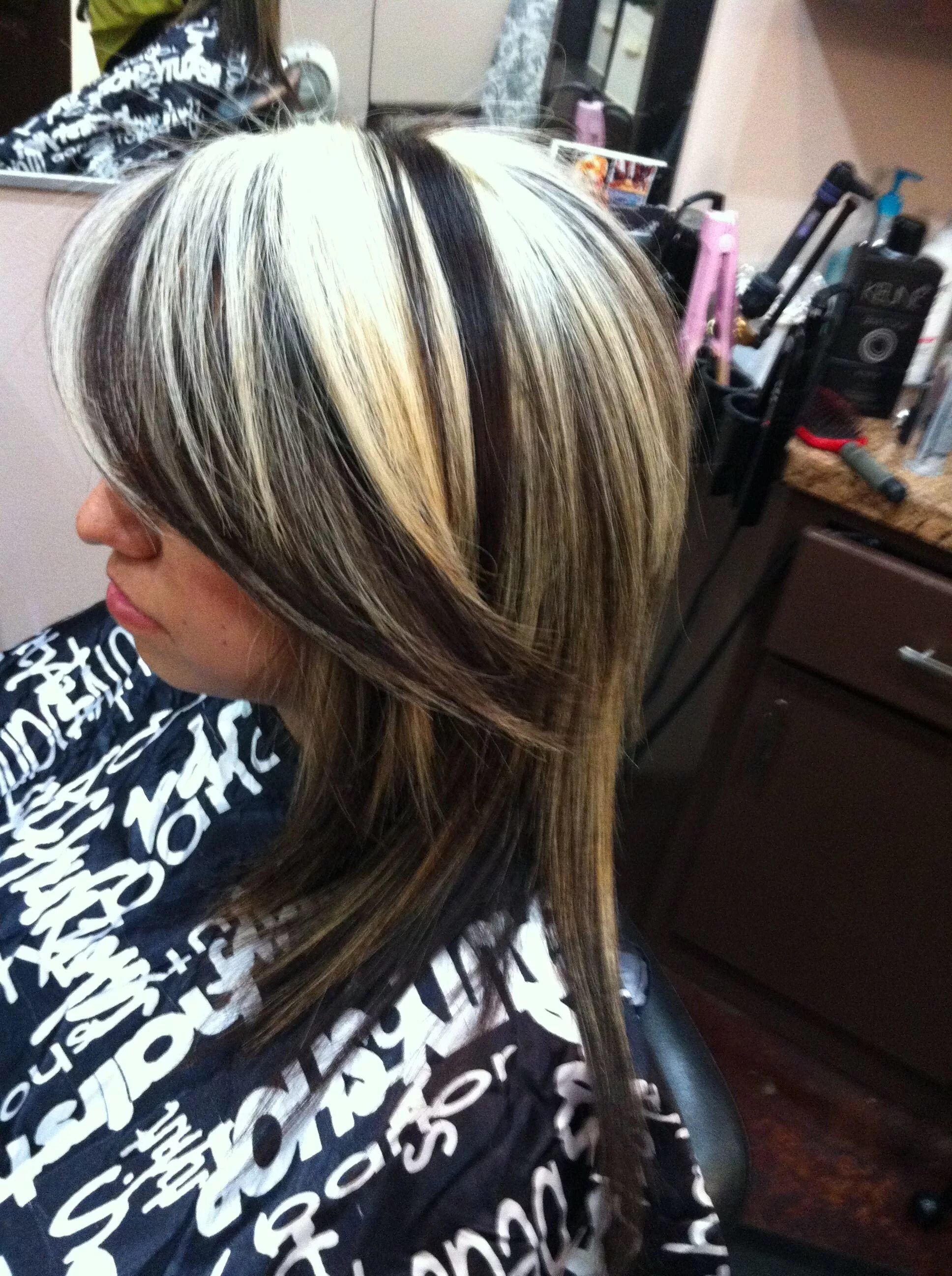 I want to do this with low lights because I am a natural blonde! Very cute and f