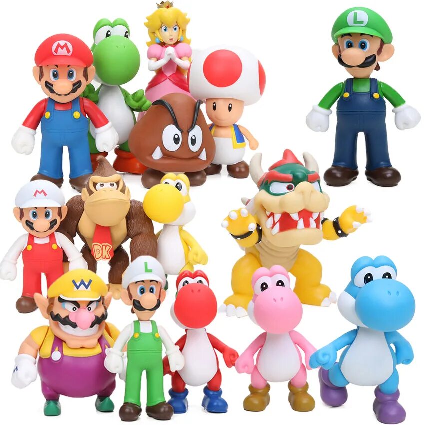 Купить mario bros. Игрушки супер Марио. Super Mario набор игрушек. Фигурки super Mario Luigi. Набор фигурок Марио.