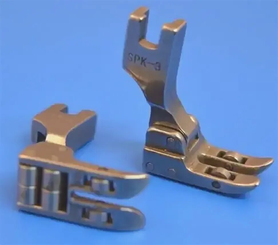 Роликовая лапка. Лапка прижимная Juki 1/8"-3,2 mm. Лапка SPK-3, роликовая, для промышленных швейных машин. Прижимная лапка с роликами SPK 3. Лапка для кожи швейной машины Джуки.