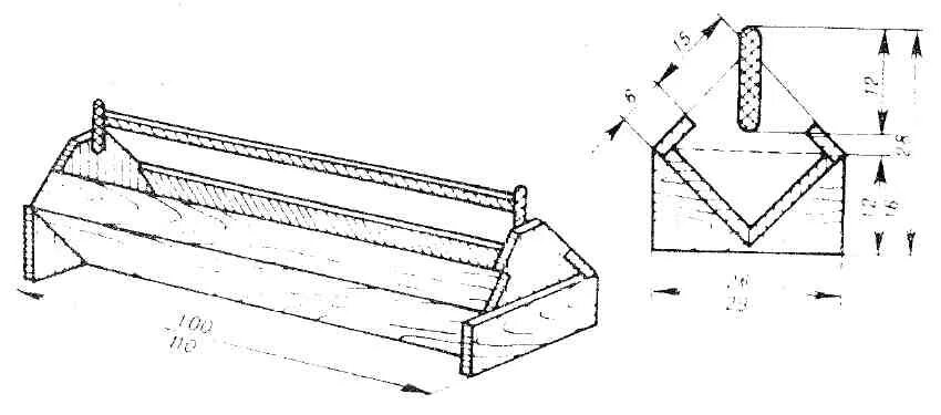 Размеры кормушки для куриц. Размер кормушки для цыплят бройлеров. Кормушка для мешанки для кур. Размеры кормушки для кур несушек. Чертеж бункерной кормушки для бройлеров.