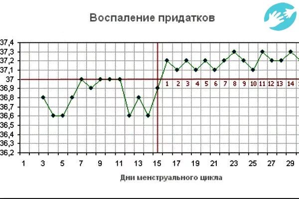 Температура перед месячными сколько