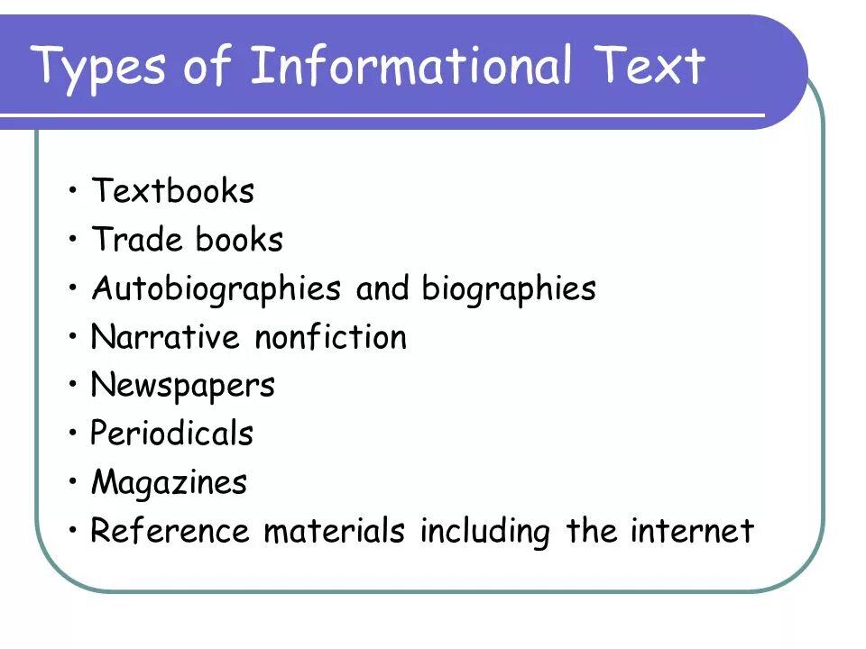Types of information. Types of texts in english. informative text. types of information in the text.