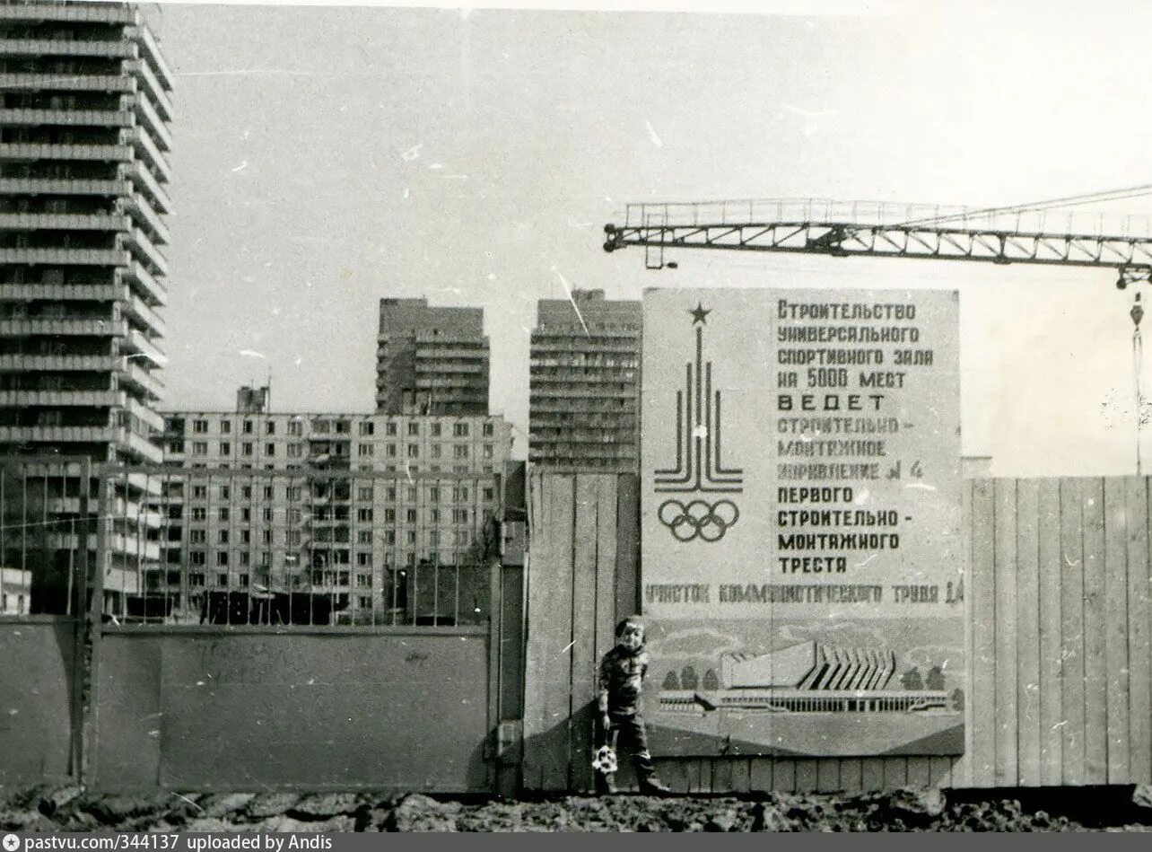 Строительство дворца спорта Динамо.