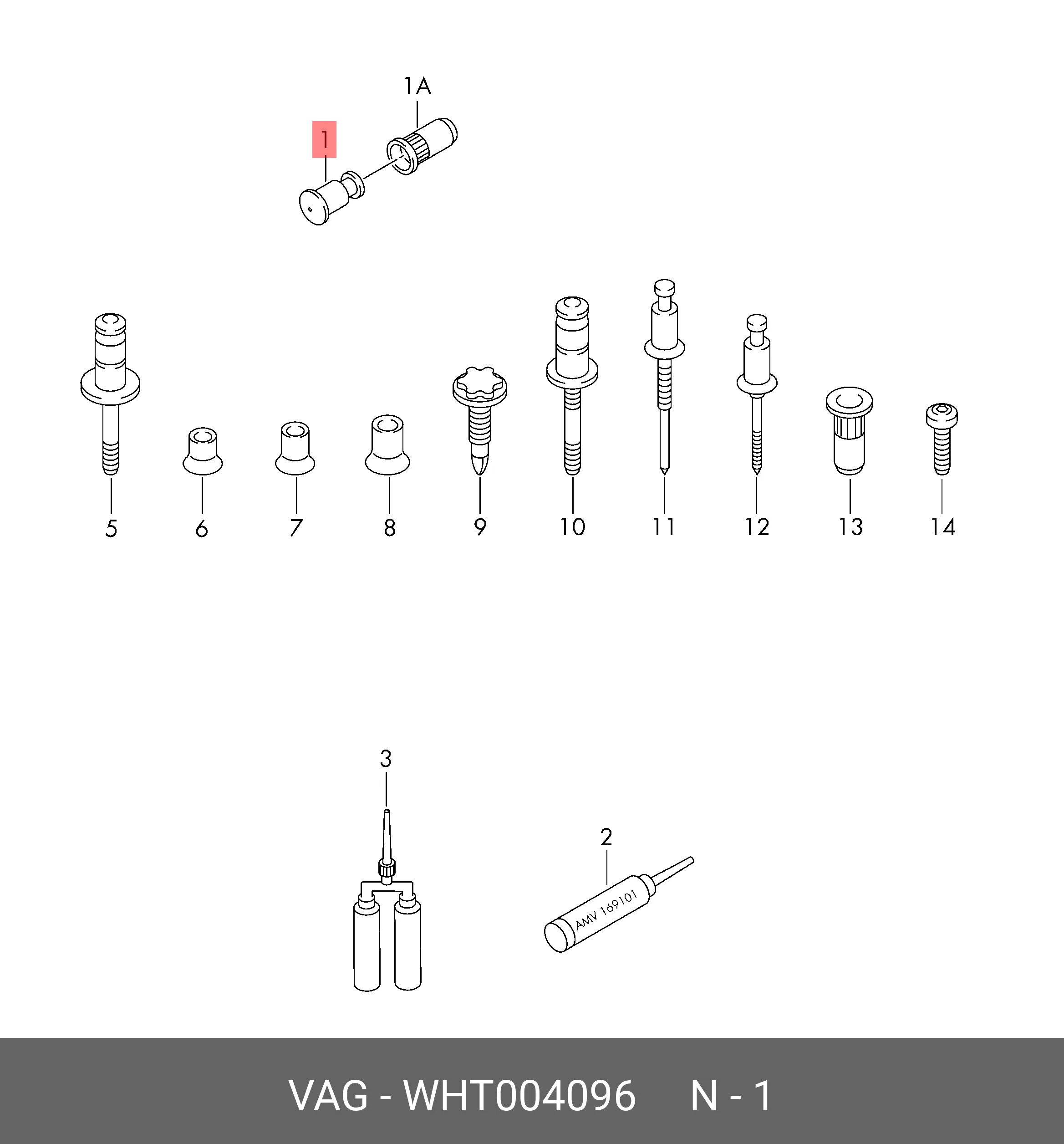 Аналог vag запчасти. Wht004096. n10597701 vag гайка глухая неподвижная. wht 004 096. wht008582 на схеме.