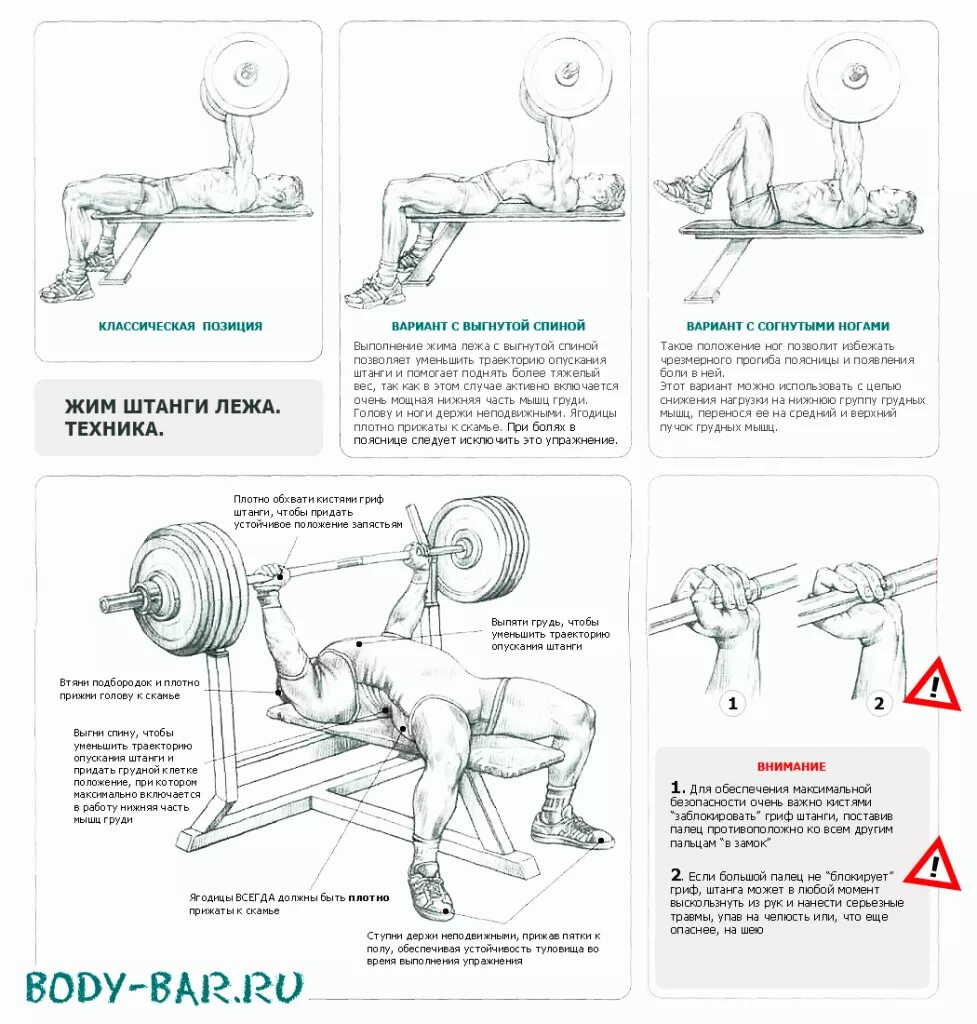 Упражнения для жима лежа. Правильное выполнение жима лежа штанги. Жим штанги лежа техника мышцы. Правильная техника выполнения жима лежа штанги. Правильность выполнения жима лежа со штангой.