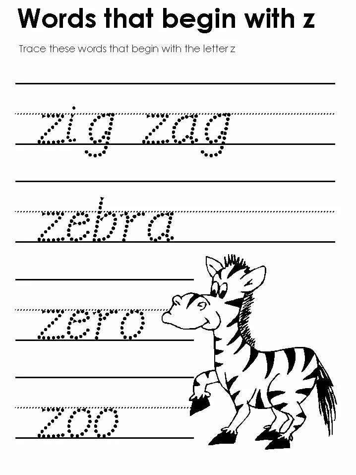 Tracing back. Letter z Worksheet. Letter z Words Worksheet for Kids. Английская буква z пропись. Прописи z на английском.