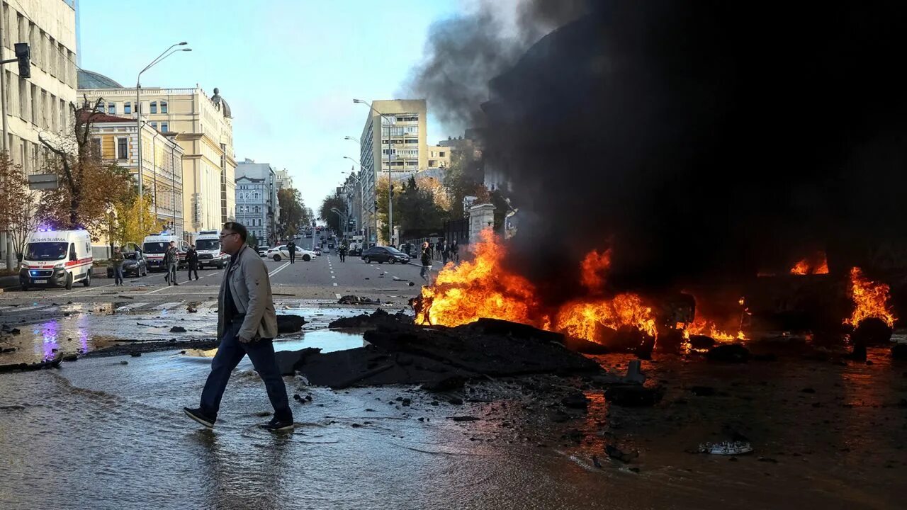 10 октября новость. Взрывы в Киеве.