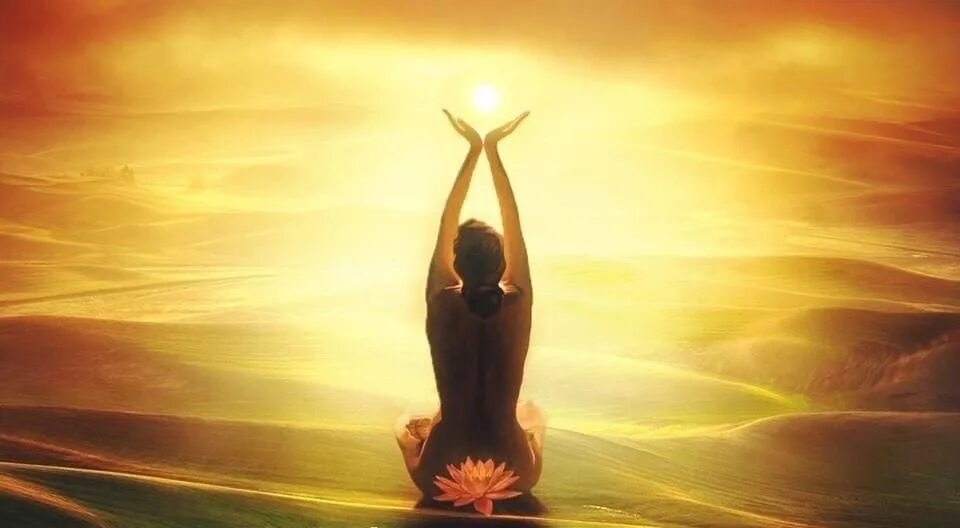 Медитация солнце. Наполнение энергией. Гармония тела и духа. Человек полный энергии.