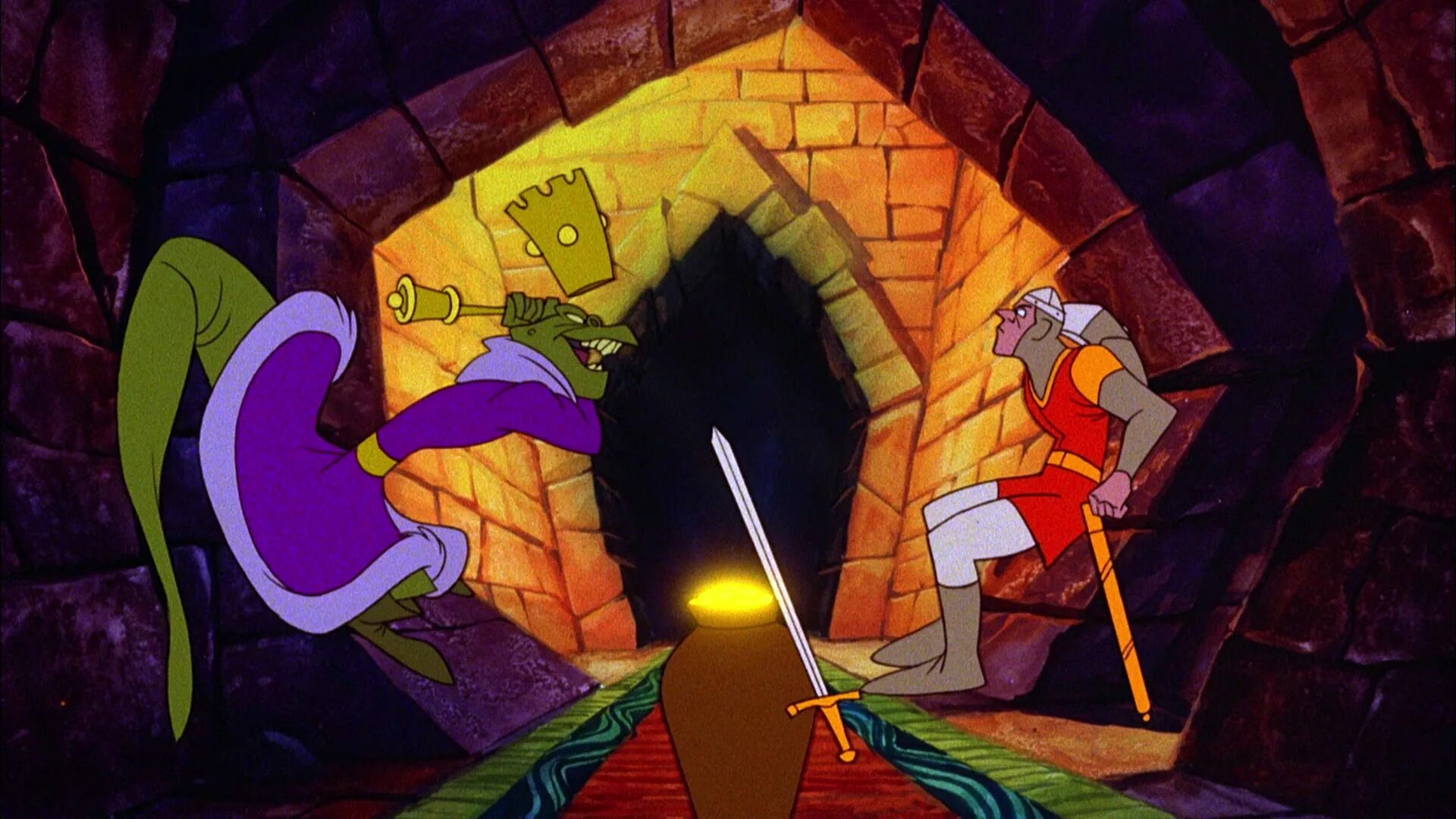 Невесту скинули в логово дракона. Dragon’s Lair («Логово дракона»). Дон Блут Dragons Lair. Dragon's Lair аркада.