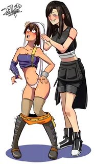 27lsd, tifa lockhart, yuffie kisaragi, final fantasy, final fantasy vii, 2g...