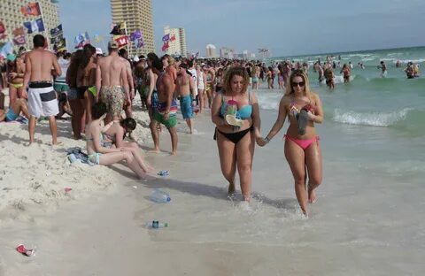 Spinnaker Beach Club during the fourth week of spring break on Wednesday, M...