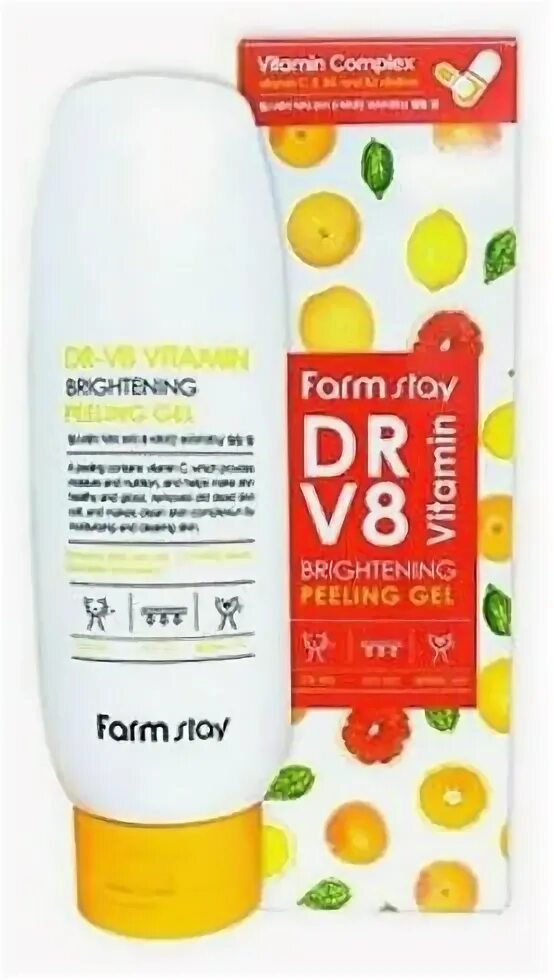 Vitamin c peeling. R skin solution. Пилинг гель для лица dr-v8 vitamin brightening peeling gel 150ml (farmstay). Пилинг гель для лица dr -v8 vitamin brightening peeling gel 159ml. Vitamin peeling gel.