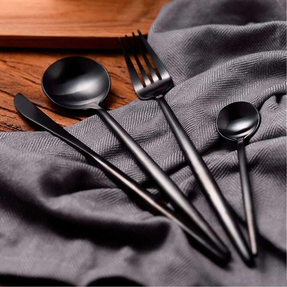 Набор столовых приборов Xiaomi Maison Maxx. Набор столовых приборов Xiaomi Maison Maxx Stainless Steel Cutlery Set (Black). Набор столовых приборов Xiaomi Maison Maxx Stainless Steel Cutlery Set (Black) (CYZ-001h). Xiaomi Maison Maxx Stainless Steel Cutlery.